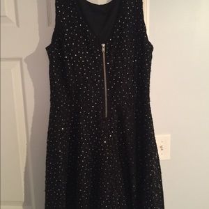 Juniors Black Lace dress with sparkle
